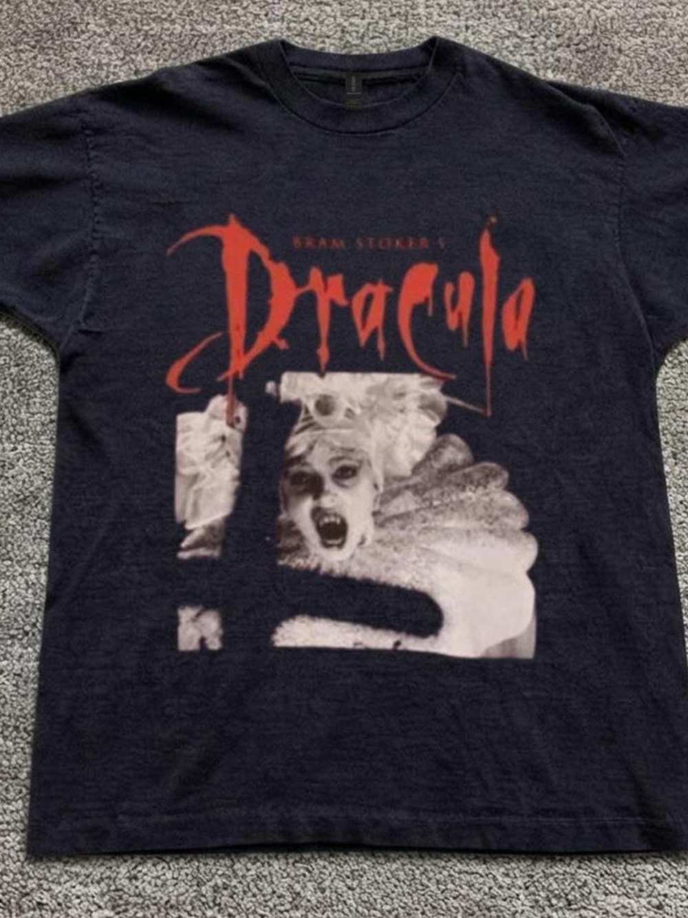 Dracula Graphic Tee - Black and Red Men’s Shirt